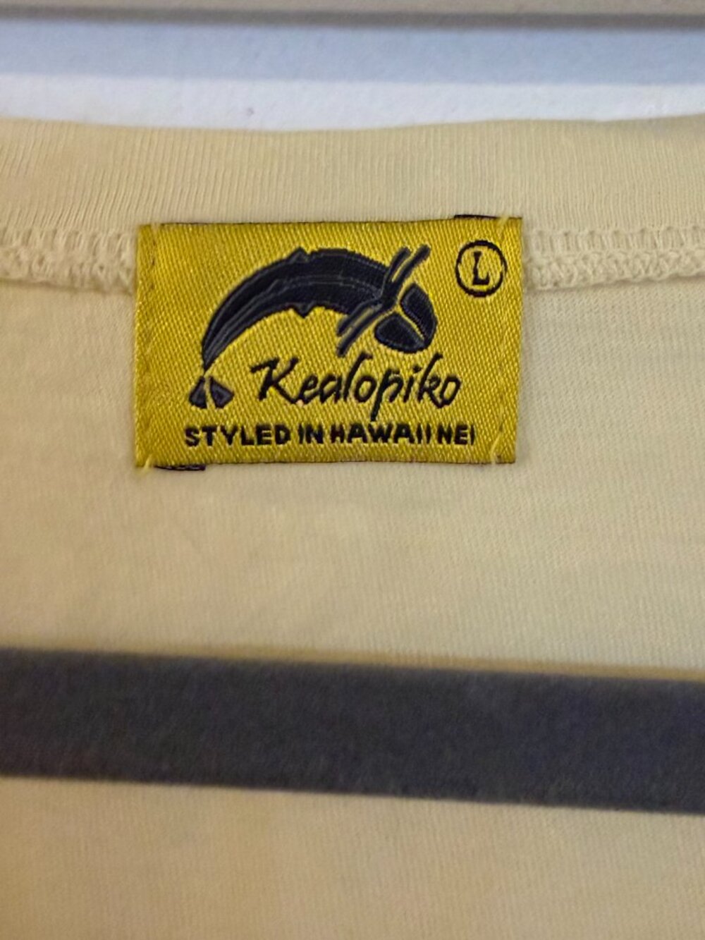 Kealopiko Kimono Top Light Yellow - Picture 2 of 3